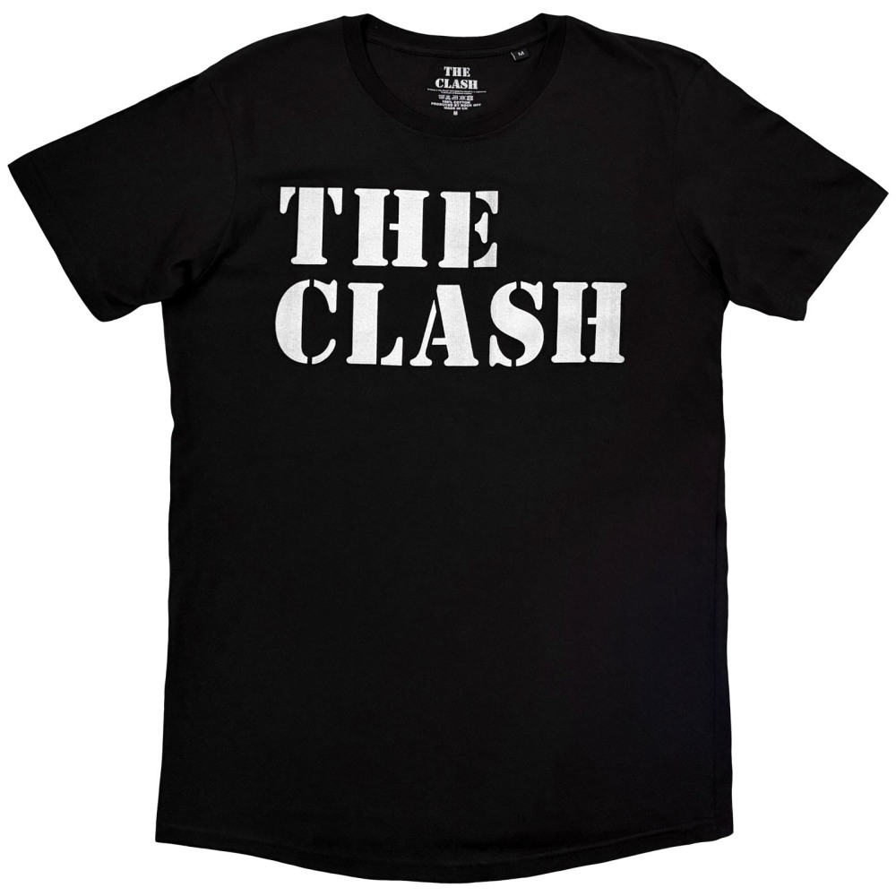 The Clash - Stencil Logo Herren TShirt - Schwarz